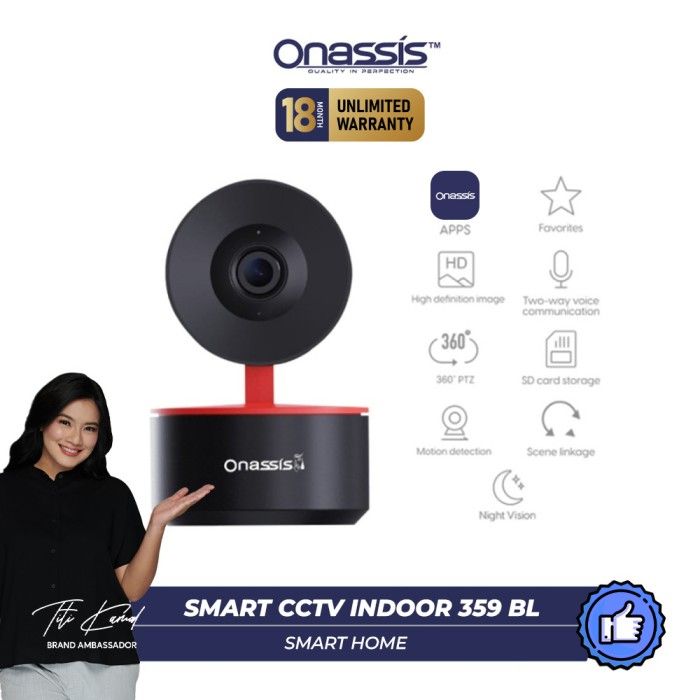 ONASSIS SMART CCTV INDOOR ID CAM 359 BL MOTION TRACKING - 2