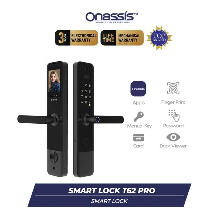 ONASSIS SMART LOCK T62 PRO CAMERA BUILT IN - 2
