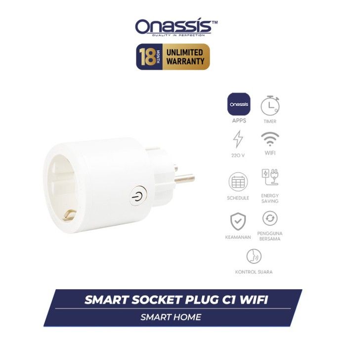 ONASSIS SMART SOCKET PLUG C1 WIFI - 1