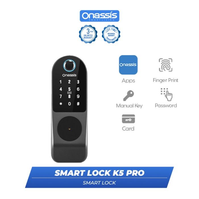 ONASSIS SMART LOCK K5 PRO WIFI - 2
