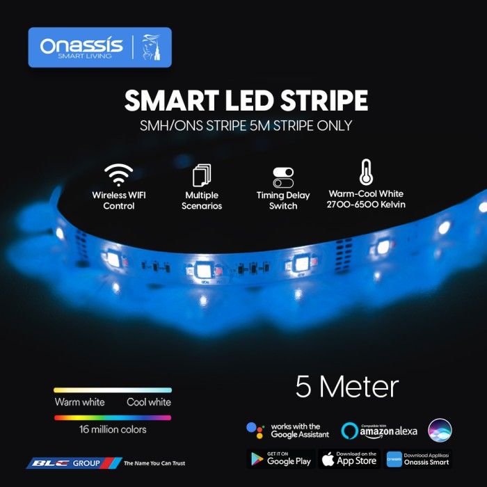 ONASSIS SMART LED STRIPE 5M + ADP + WIFI CONTROLLER (COMPLETE SET) - 4