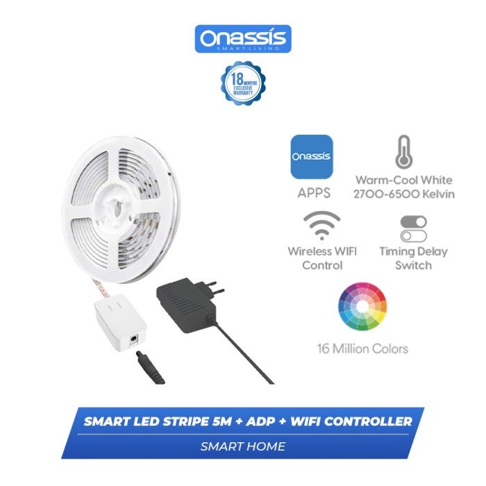 ONASSIS SMART LED STRIPE 5M + ADP + WIFI CONTROLLER (COMPLETE SET) - 2