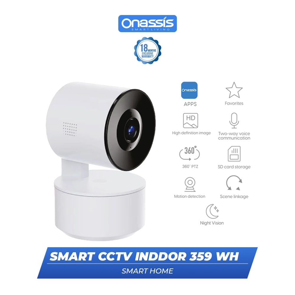 ONASSIS SMART CCTV INDOOR ID CAM 359 WH MOTION TRACKING - 1