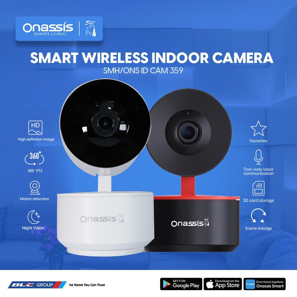 ONASSIS SMART CCTV INDOOR ID CAM 359 WH MOTION TRACKING - 3