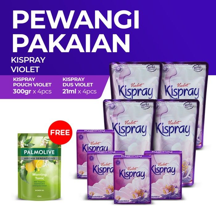 Paket Kispray Violet Free Palmolive Sensations Morning Tonic 450 ml - 1