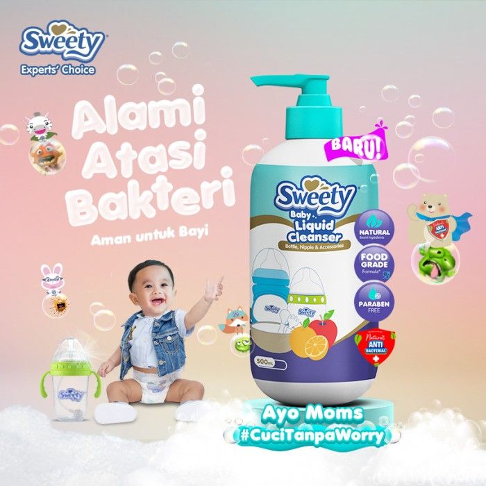 Sweety Baby Liquid Cleanser for Bottle, Nipple & Accessories - Pouch 450ml - 2