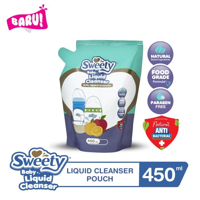Sweety Baby Liquid Cleanser for Bottle, Nipple & Accessories - Pouch 450ml - 1
