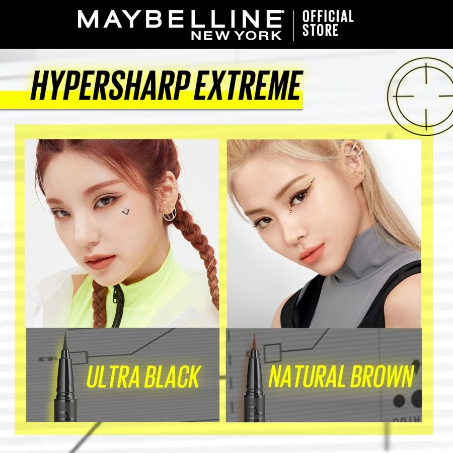 Maybelline Hypersharp Extreme Liquid Eyeliner - Waterproof Eyeliner Cokelat - 3