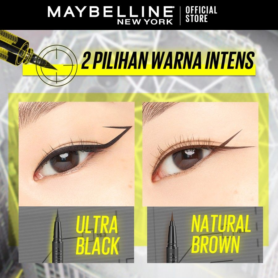 Maybelline Hypersharp Extreme Liquid Eyeliner - Waterproof Eyeliner Cokelat - 4