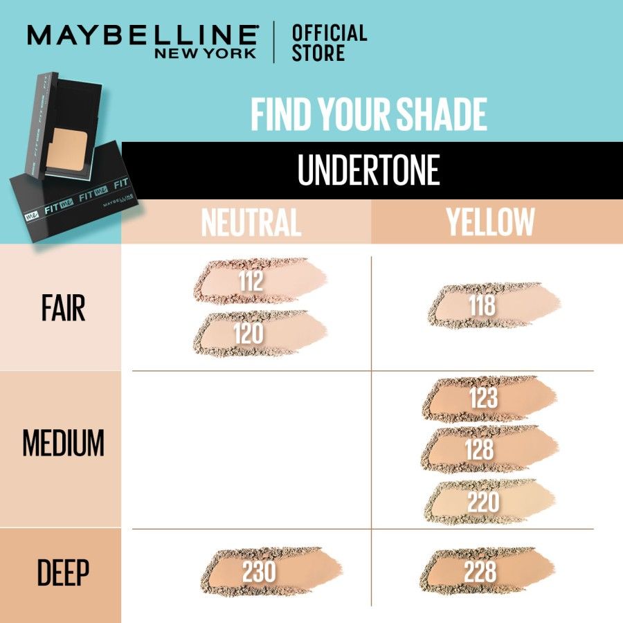 Maybelline Fit Me Matte and Poreless 24HR Oil Control Powder Foundation - 230 - 4