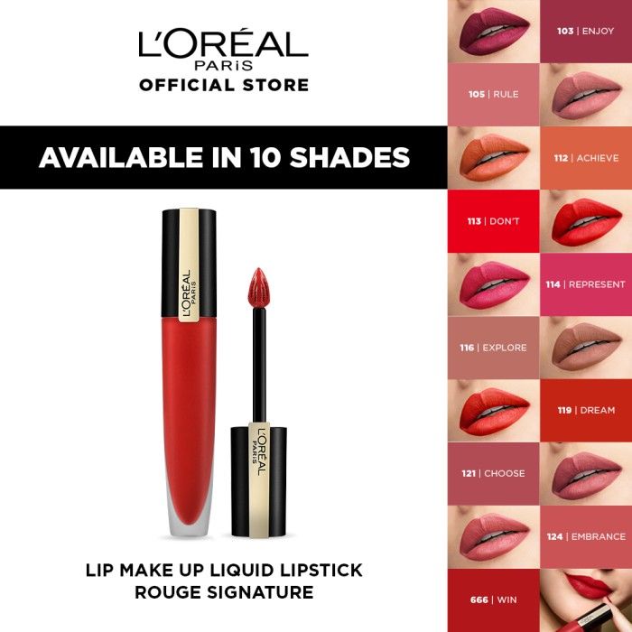 L'Oreal Paris Paris Liquid Lipstik Matte Rouge Signature - 105 I Rule - 2