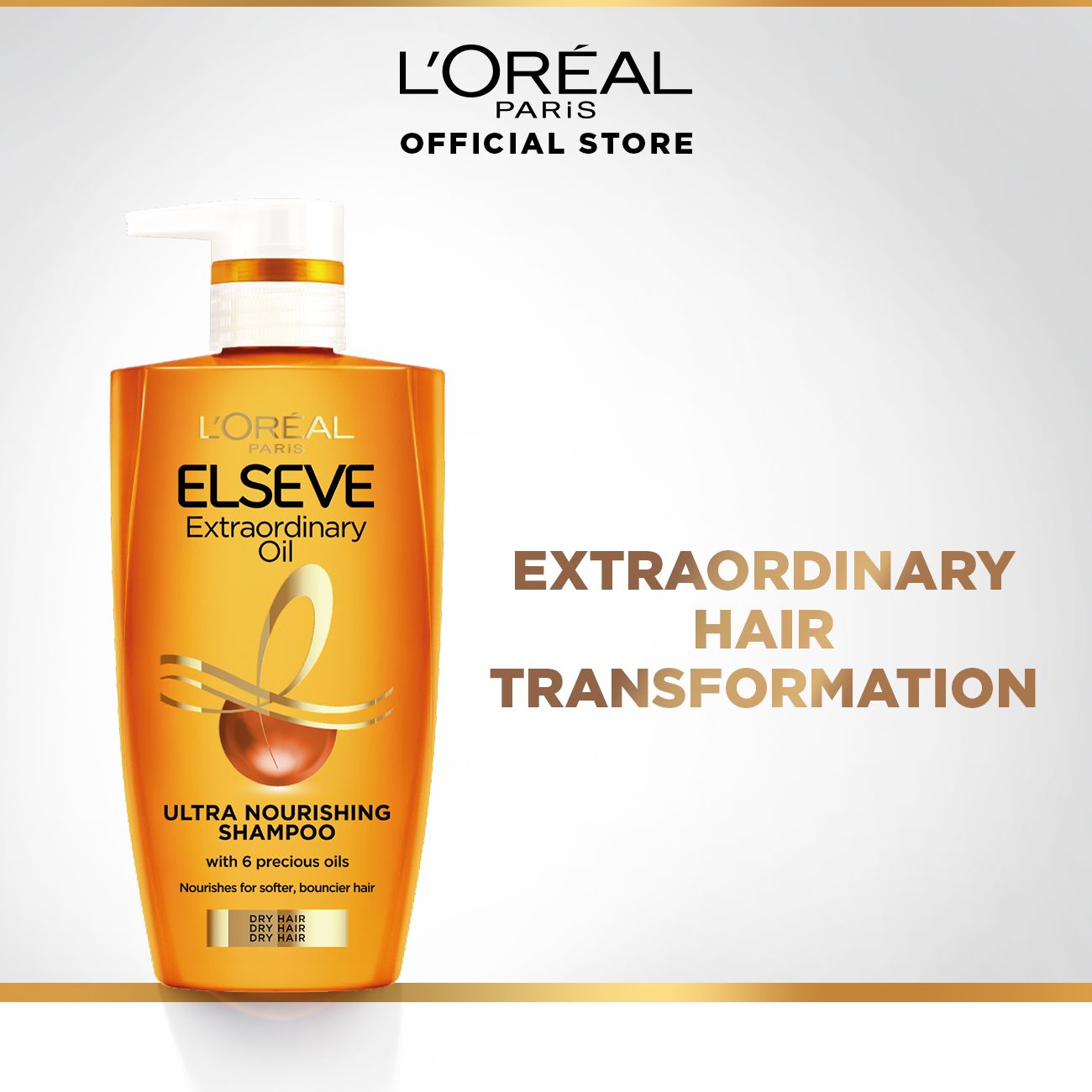 L'Oreal Paris Hair Care Extraordinary Oil Ultra Nourish Shampoo 410ml - 1