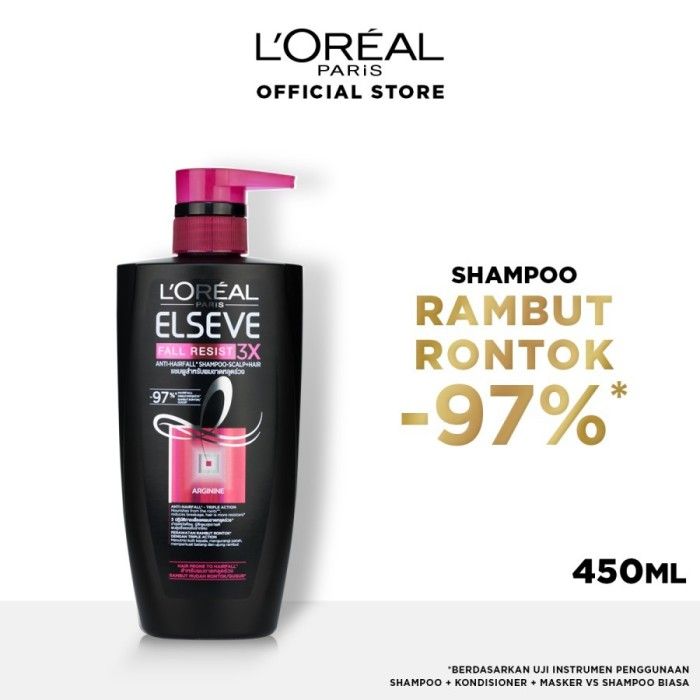 L'Oreal Paris Fall Resist 3X Anti Hair-Fall Shampoo 410 ml - 1