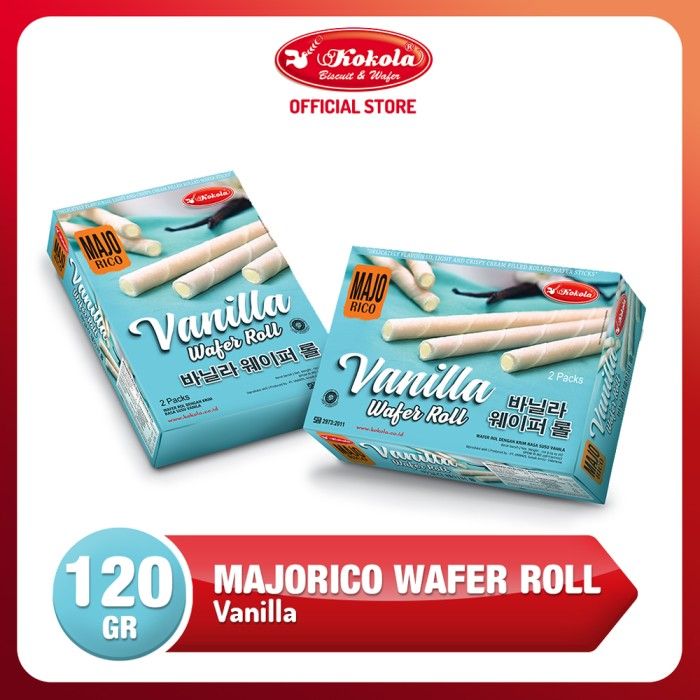 Kokola Majorico Vanila Wafer roll 120gr Showbox - 1
