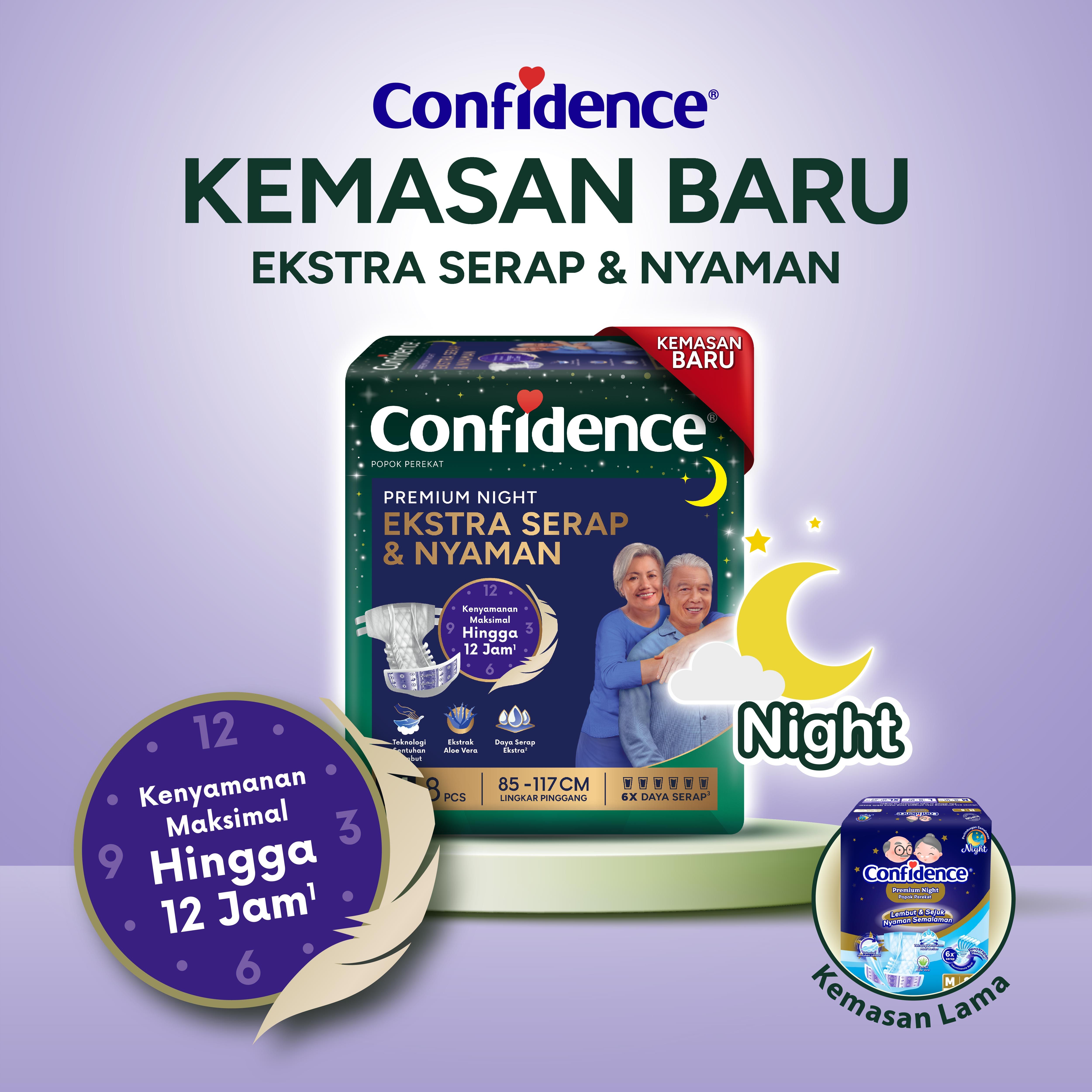 Confidence Popok Dewasa Premium Night XL 15 - 2
