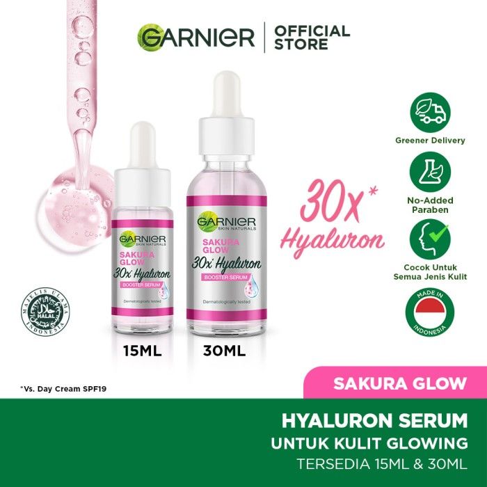 Garnier Sakura Glow 30x Hyaluron Booster Serum 15 ml - 2
