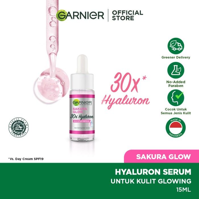 Garnier Sakura Glow 30x Hyaluron Booster Serum 15 ml - 1