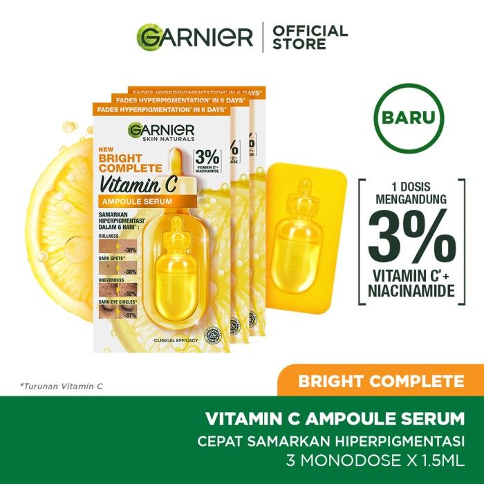 Garnier Bright Complete Ampoule Serum Multipack (1.5 ml x 12) - 3