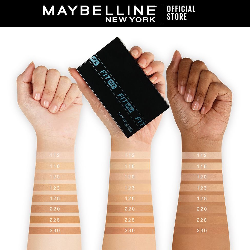 Maybelline Fit Me Matte and Poreless 24HR Oil Control Powder Foundation - 123 - 4