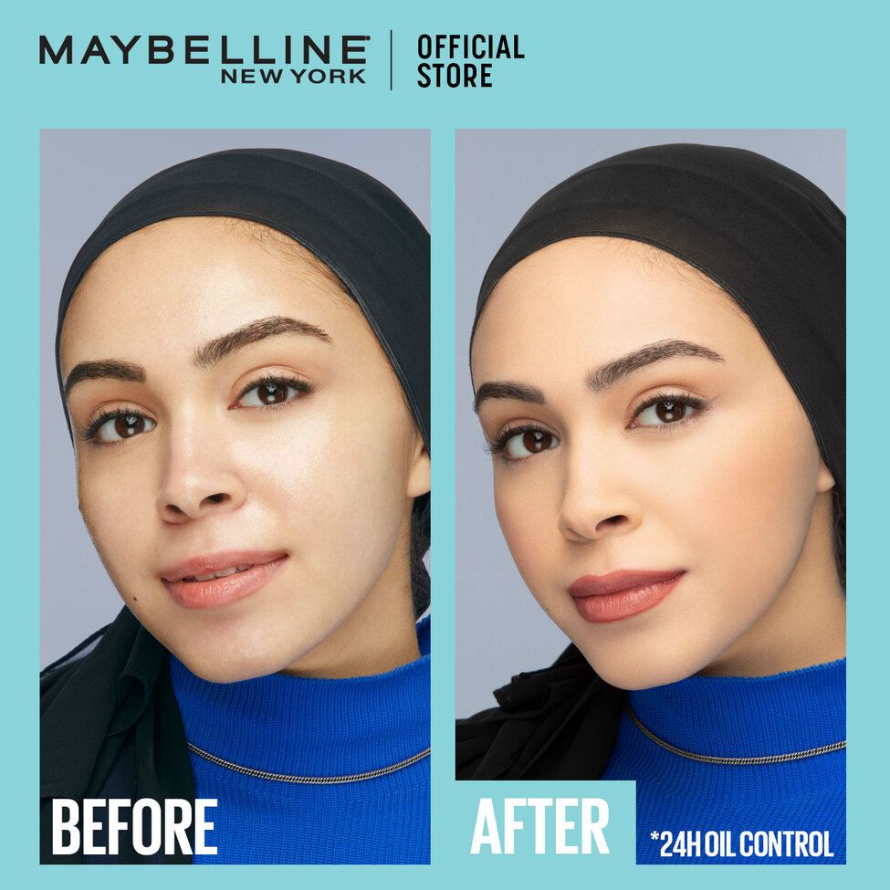 Maybelline Fit Me Matte and Poreless 24HR Oil Control Powder Foundation - 123 - 5