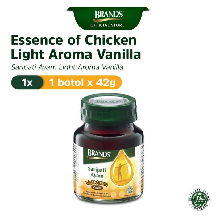 Brand's Saripati Ayam Light Aroma-Vanilla 42 Gr (botol) - 1
