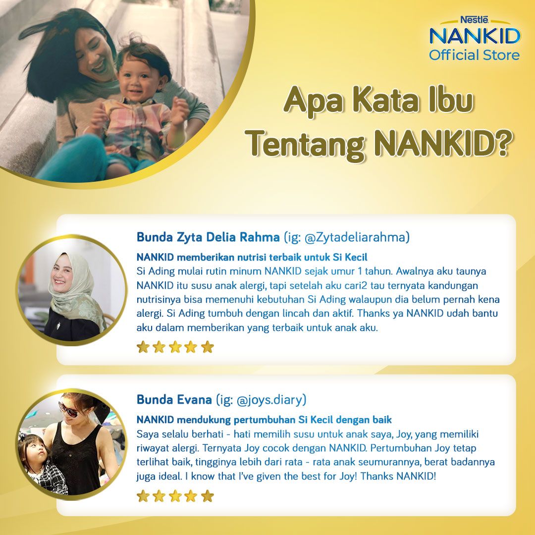 Nestle NANKID 2 pHPro Plain Susu Formula 6-12 Bulan Kaleng 800g - 2