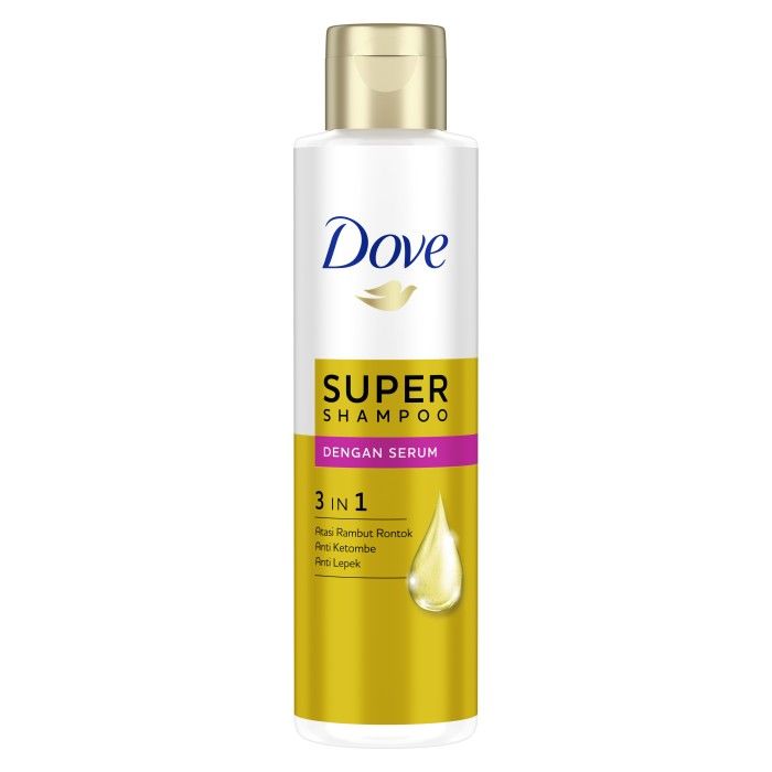 Dove 3 In 1 Super Shampoo Hair Serum 125Ml -Shampo Anti Ketombe&Rontok - 2