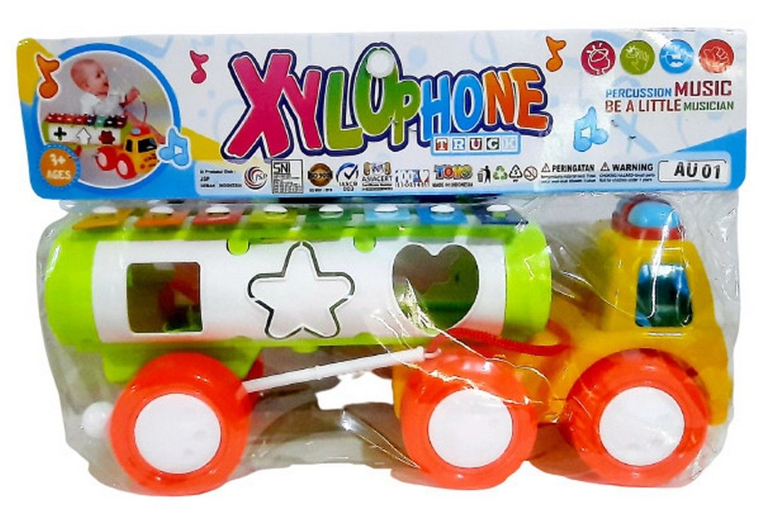 Mainan Anak Xylophone Truck Au 01 Bentuk Truk / Kulintang Baby - 5