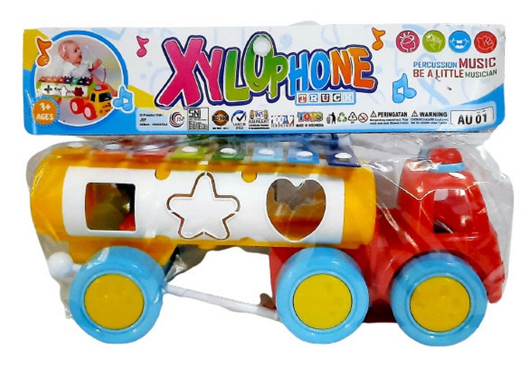 Mainan Anak Xylophone Truck Au 01 Bentuk Truk / Kulintang Baby - 3