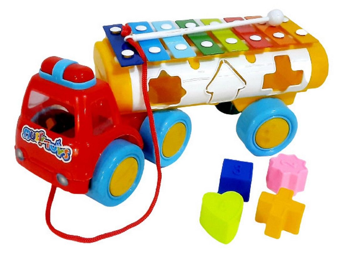 Mainan Anak Xylophone Truck Au 01 Bentuk Truk / Kulintang Baby - 1