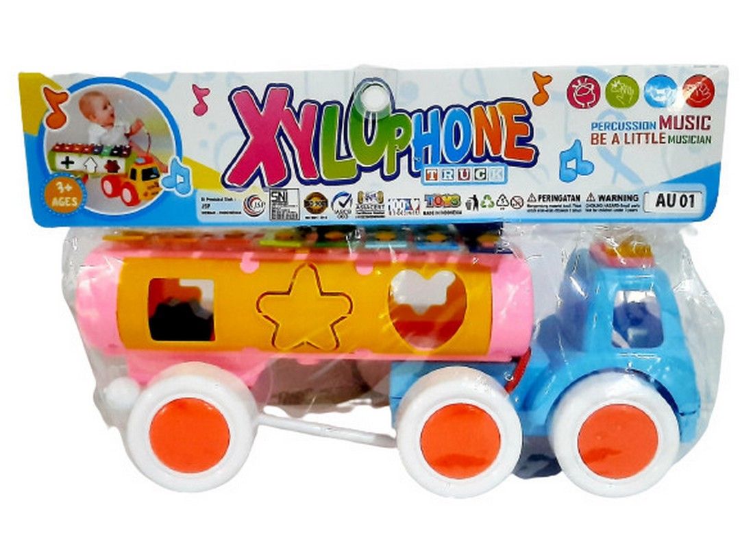 Mainan Anak Xylophone Truck Au 01 Bentuk Truk / Kulintang Baby - 4