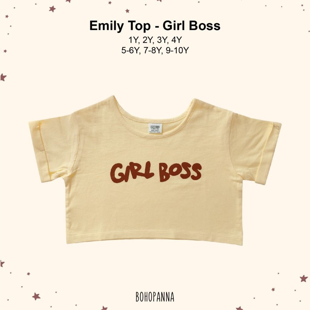 BOHOPANNA - EMILY TOP GIRL BOSS 1Y - Atasan Anak - 1