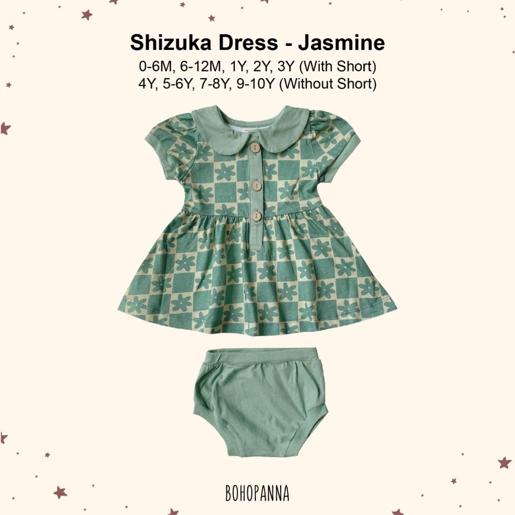 BOHOPANNA - SHIZUKA DRESS JASMINE 0-6M - Dress Anak - 1
