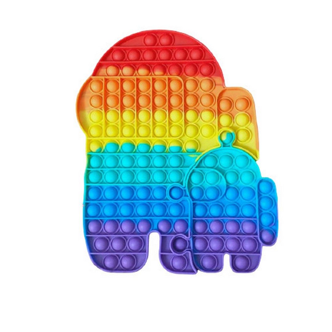 Pop It Fidget Toy Super Jumbo Rainbow Mainan Pop It Mainan Anak - 5