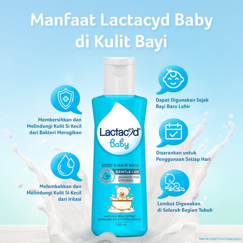 Lactacyd Baby Gentle Care 150mL - Sabun Bayi Melindungi dari Iritasi - 4