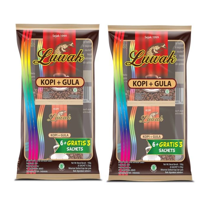 Kopi Luwak Plus Gula Black Coffee Bag Twin Pack - 2