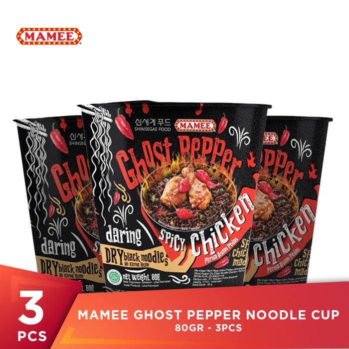 Mamee Ghost Pepper Noodle Cup 80gr - 3 Pcs - 1