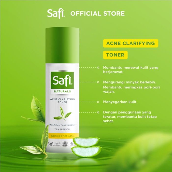 Safi Naturals Toning Toner Lotion Tea Tree Oil 100ml - Perawatan Wajah - 4