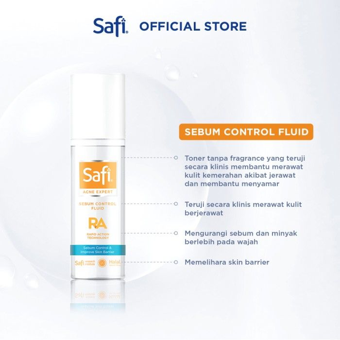 Safi Acne Expert Sebum Control Fluid toner Jerawat 100ml - Wajah - 3