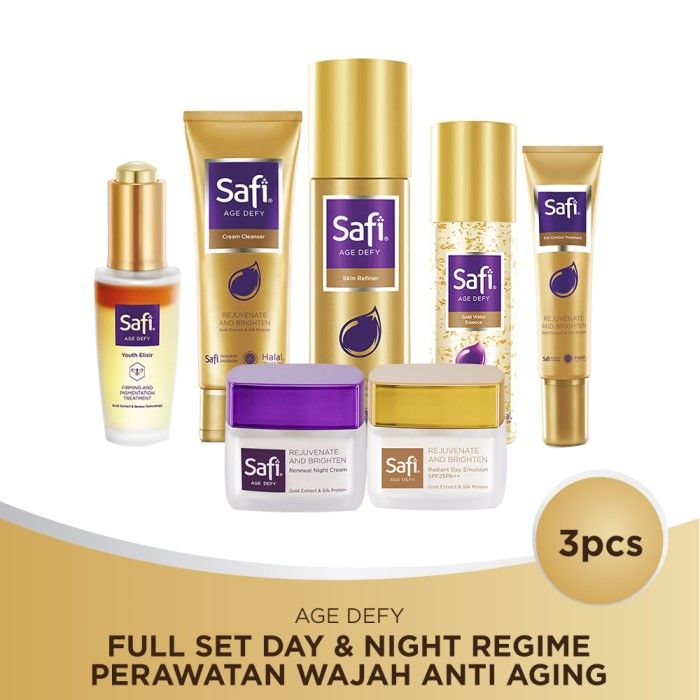 Safi Age Defy Full set Day & Night Regime - Perawatan Wajah Anti Aging - 3