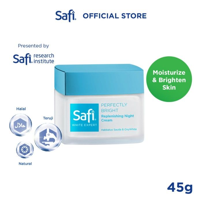 Safi White Expert Replenishing Night Cream 45gr - Perawatan Wajah - 1
