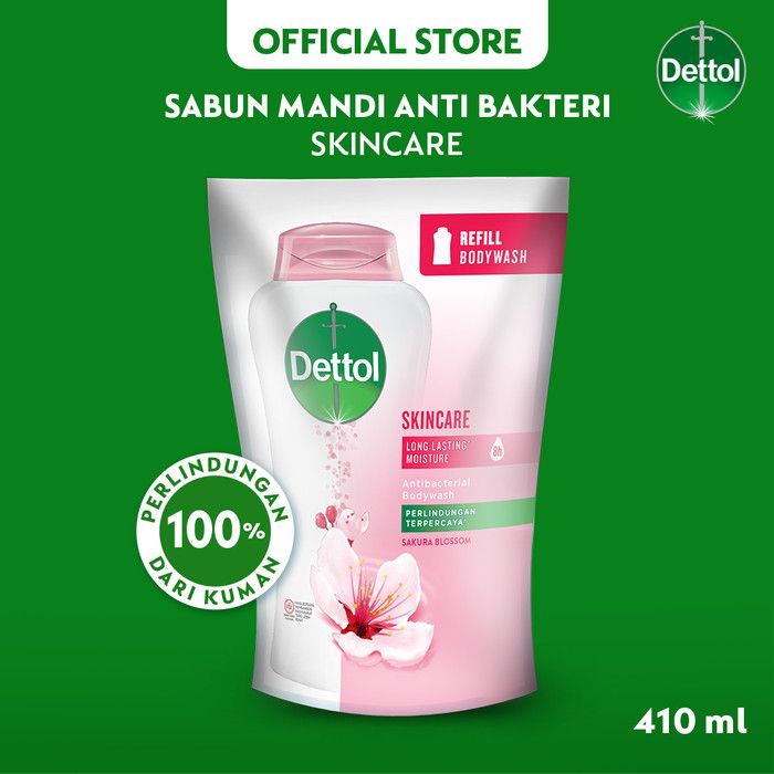 Dettol Sabun Mandi Cair Skincare 410ml - 1