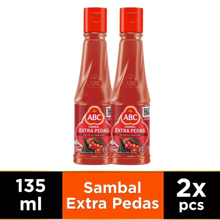 Jual Abc Saus Sambal Extra Pedas 135 Ml Twin Pack Bahan Makanan