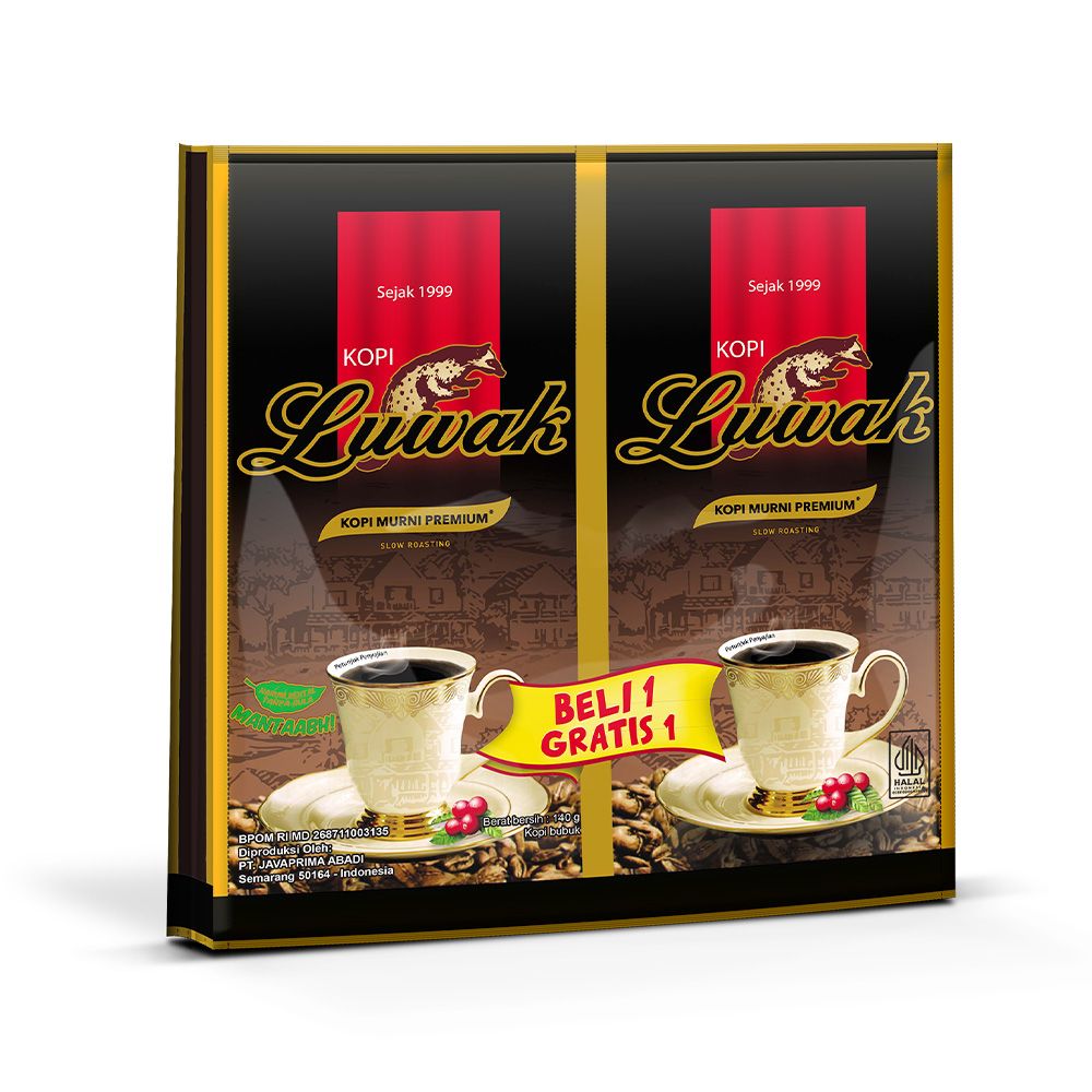 Kopi Luwak Murni Black Coffee Bag 130gr + 130gr - 2