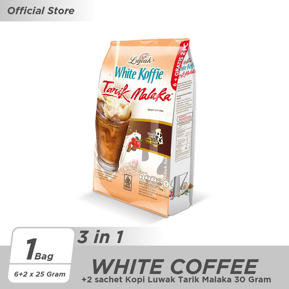 Kopi Luwak White Koffie Tarik Malaka Bag 6x25gr - 1
