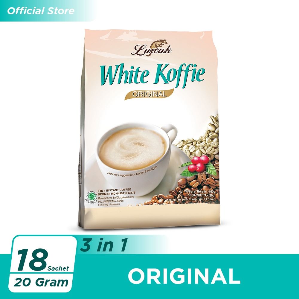 Kopi Luwak White Koffie Original Bag 18x20gr - 1