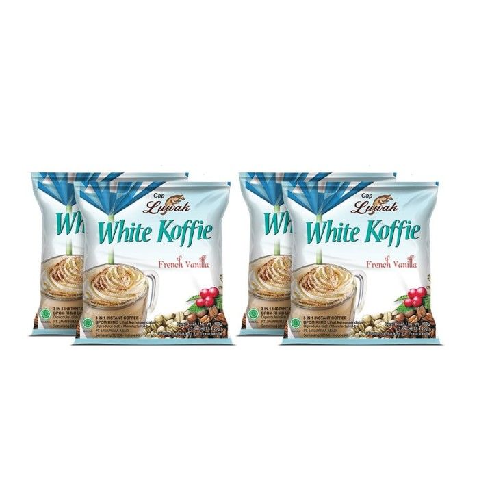 Kopi Luwak White Koffie French Vanilla Bag 5x20gr - 4 Pcs - 2