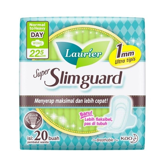 Laurier Super Slimguard Day 22.5Cm 20S Twinpack - 5