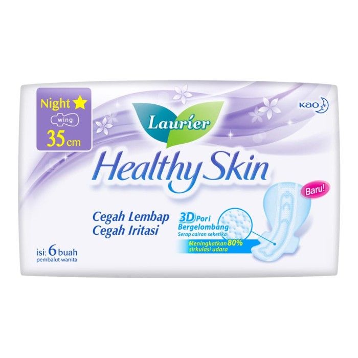 Laurier Healthy Skin Night 35Cm 6S Twinpack - 2