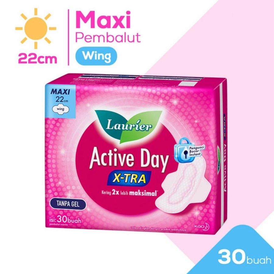 Laurier Active Day Super Maxi Wing 30S - 1
